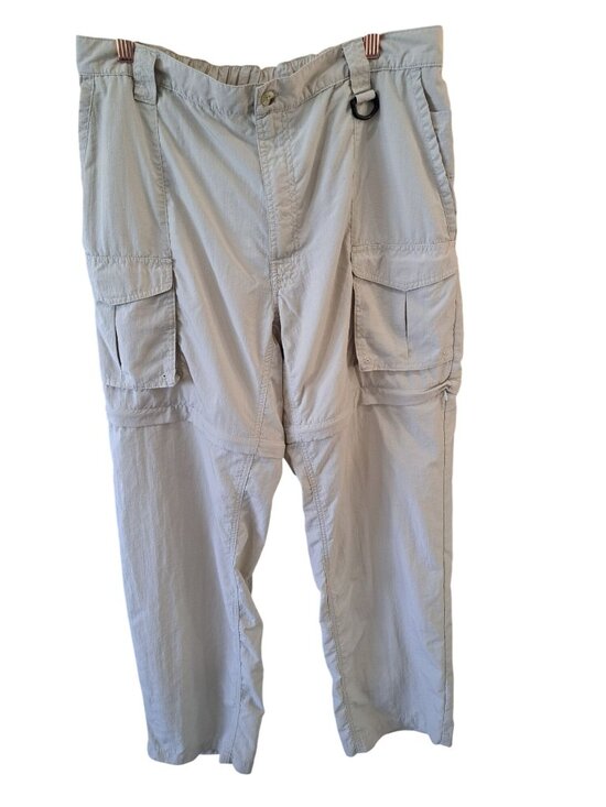 Columbia Pants - Columbia PFG Convertible Fishing Pants Omni-Shade Zip-Off Shorts Beige Women's L